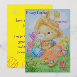 Personalized Children's Easter Greeting Card  Feiertagskarte