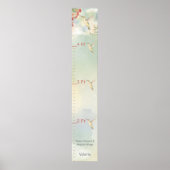 Personalized Child's Growth Chart Whimsical Wings  Poster (Vorne)