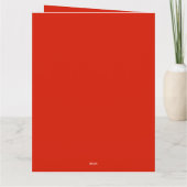 Personalized Chinese new year 2026 Karte (Rückseite)