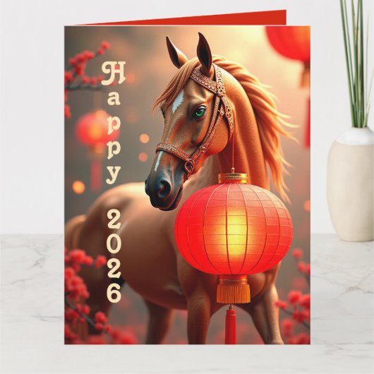 Personalized Chinese new year 2026 Karte (Vorderseite)