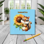 Personalized Chipmunk Notebook Notizblock