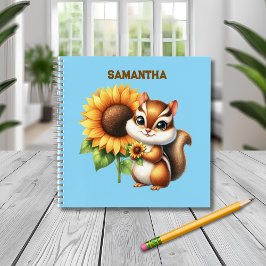 Personalized Chipmunk Notebook Notizblock