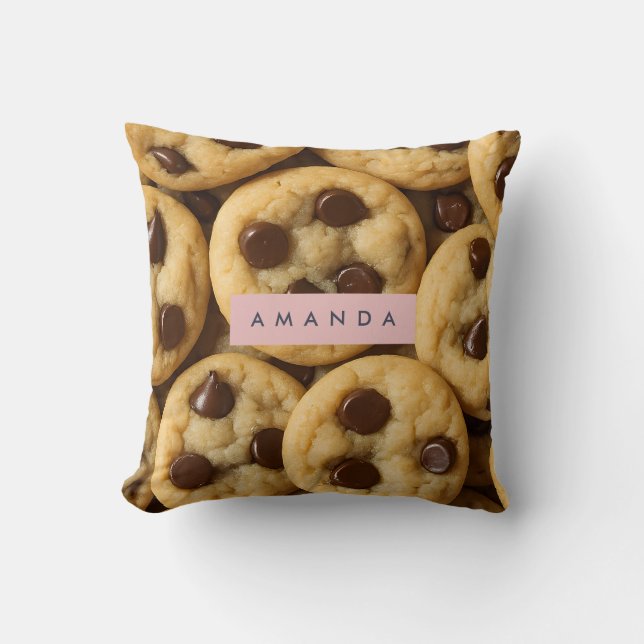 Personalized Chocolate Chip Cookie Kissen (Vorderseite)