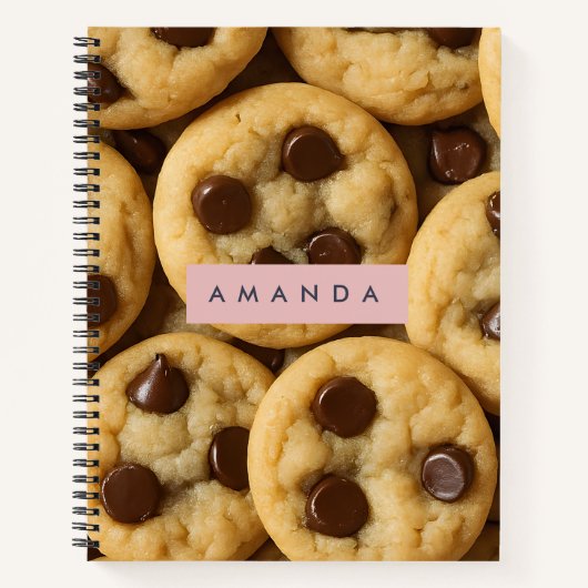 Personalized Chocolate Chip Cookie Notizblock (Vorderseite)