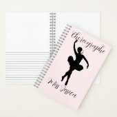 Personalized choreographer Teacher appreciation  Notizblock (Innen)