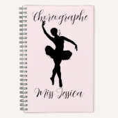 Personalized choreographer Teacher appreciation  Notizblock (Vorderseite)