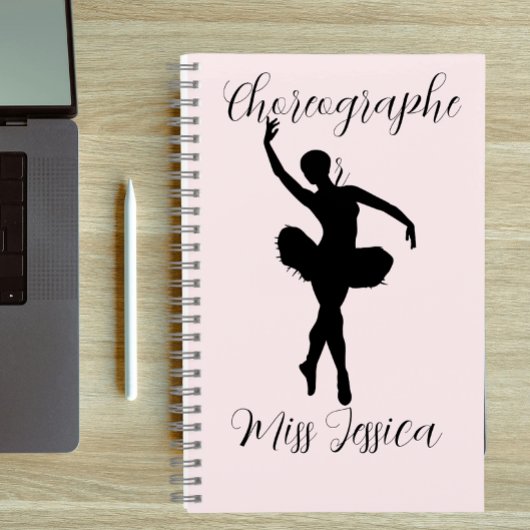 Personalized choreographer Teacher appreciation  Notizblock