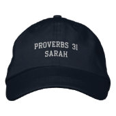 Personalized Christain Scripture Embroidered Hat Bestickte Baseballkappe (Vorderseite)