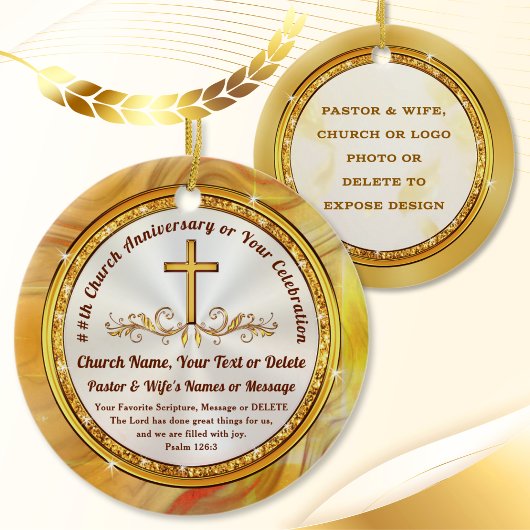 Personalized Christian Christmas Ornaments, PHOTO Keramik Ornament