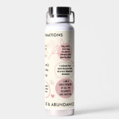 Personalized Christian Daily Affirmations Quotes Trinkflasche (Rückseite)