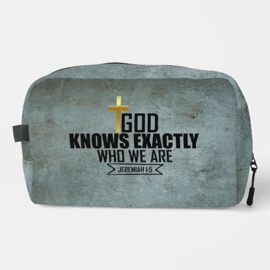 Personalized Christian - Jeremiah 1:5 Waschbeutel (Vorderseite)