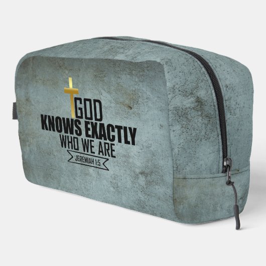 Personalized Christian - Jeremiah 1:5 Waschbeutel (Rechte Ecke)
