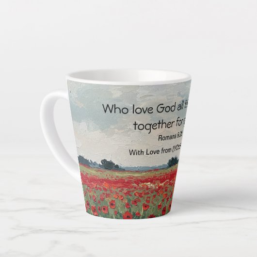 Personalized Christian Latte Mug Milchtasse (Linke Ecke)