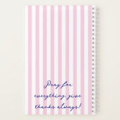 Personalized Christian Prayer Bible Study Notebook Notizblock (Rückseite)