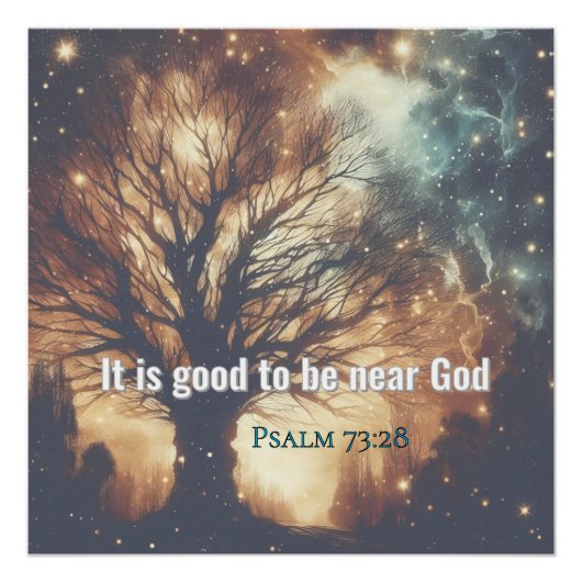 Personalized Christian Scripture Poster – Psalm 73 (Vorderseite)