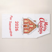 Personalized Christmas 2026 Bath Towel Badehandtuch (Badehandtuch)