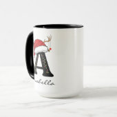 Personalized Christmas Alphabet Mug for Kids Tasse (Vorderseite Links)