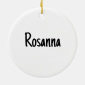 Personalized Christmas Alphabet R Keramik Ornament (Hinten)