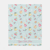 Personalized Christmas Angels Fleece Blanket (Vorderseite)
