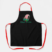 Personalized Christmas Apron For Family Chef Schürze (Vorderseite)