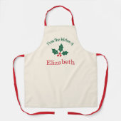 Personalized Christmas Apron From the Kitchen of Schürze (Vorderseite)