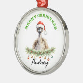 Personalized Christmas Aussie Animals Emu Ornament Aus Metall (Links)