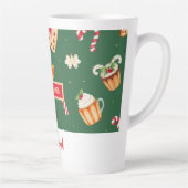 Personalized Christmas Baking Pattern Milchtasse (Rechts)