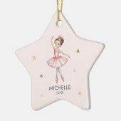 Personalized Christmas ballet Ballerina dancer Keramik Ornament (Links)