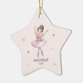 Personalized Christmas ballet Ballerina dancer Keramik Ornament (Links)