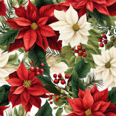 Personalized Christmas Blanket Classic Floral Look Fleecedecke