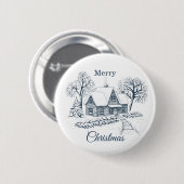 Personalized Christmas Button–Custom Seasonal Pin Button (Vorne & Hinten)
