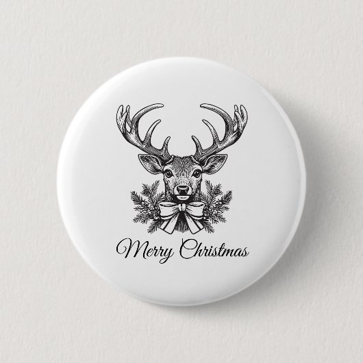 Personalized Christmas Button–Custom Seasonal Pin Button (Vorderseite)