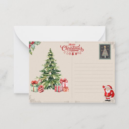 Personalized Christmas Card – Custom Holiday Mitteilungskarte (Vorderseite)