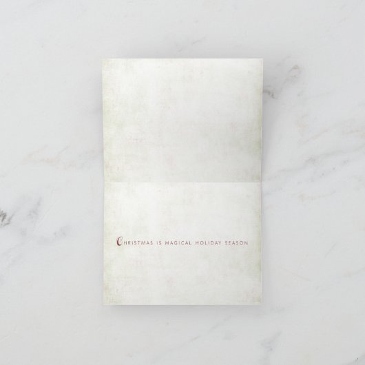 personalized christmas card feiertagskarte (Innenseite)