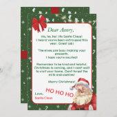 Personalized Christmas Card for a Unique Holiday Einladung (Vorne/Hinten)