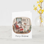 Personalized Christmas Card for Optometrist Karte (Gelbe Blume)
