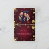 Personalized Christmas Card with Custom Message Dankeskarte (Innenseite)