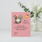 Personalized Christmas Card with Santa Claus (Stehend Vorderseite)