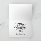 Personalized Christmas Deer Holiday Card Karte (Innenseite)