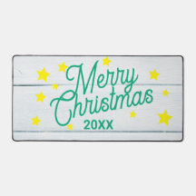 Personalized Christmas Desk Mat