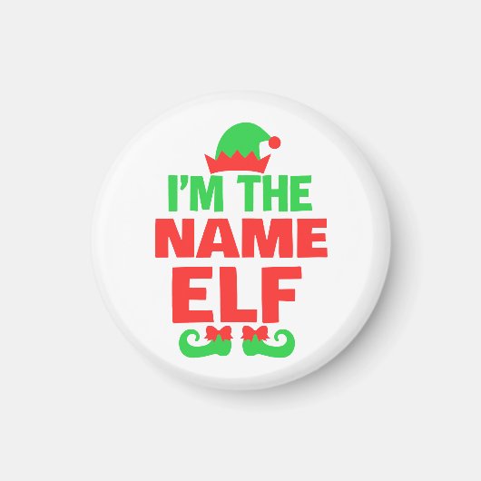 Personalized Christmas Elf Magnet (Vorne)