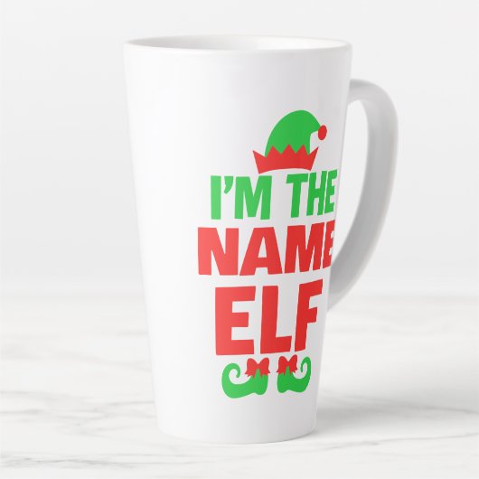 Personalized Christmas Elf Milchtasse (Rechte Ecke)