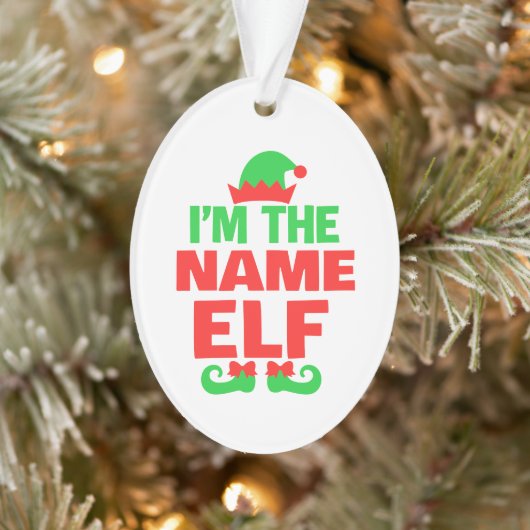 Personalized Christmas Elf Ornament (Baum)
