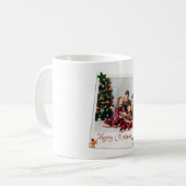 Personalized Christmas Family Photo Frame | Merry Kaffeetasse (Vorderseite Links)