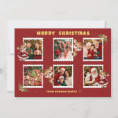 Personalized Christmas Flat Holiday Card Feiertagskarte (Vorderseite)