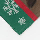 Personalized Christmas Fleece Blanket with Custom  (Ecke)