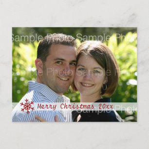 Personalized Christmas Foto Card Feiertagspostkarte