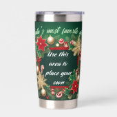 Personalized Christmas Fram On A Thermobecher (Links)