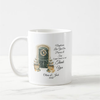 Personalized Christmas gift for Neighbor - custom  Kaffeetasse