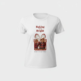 personalized christmas gift photo holiday T-Shirt